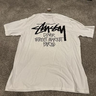 Stussy Paris Dover Street Market Chapter Tee T Shirt White Large