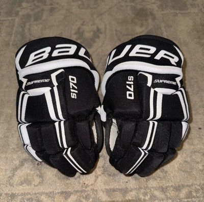 Bauer Supreme Dynamic Ergo Thumb Hockey One Elite Gloves 9  23CM White Black
