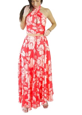 Lavender Brown olivia skirt in Red - size S