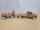 Tonka 59 lumber truck with pup trailer