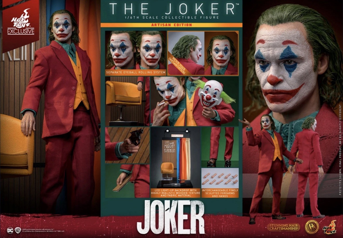 1/6 Hot Toys The Joker Joaquin Phoenix DX43AE Artisan Edition Figure MINT BNIB