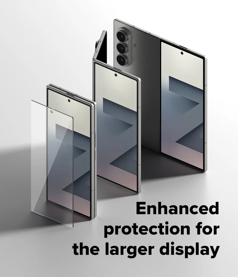 For Samsung Galaxy Z Fold7 Protector | Ringke [Cover Display Tempered Glass] 2PK - Image 4 of 4