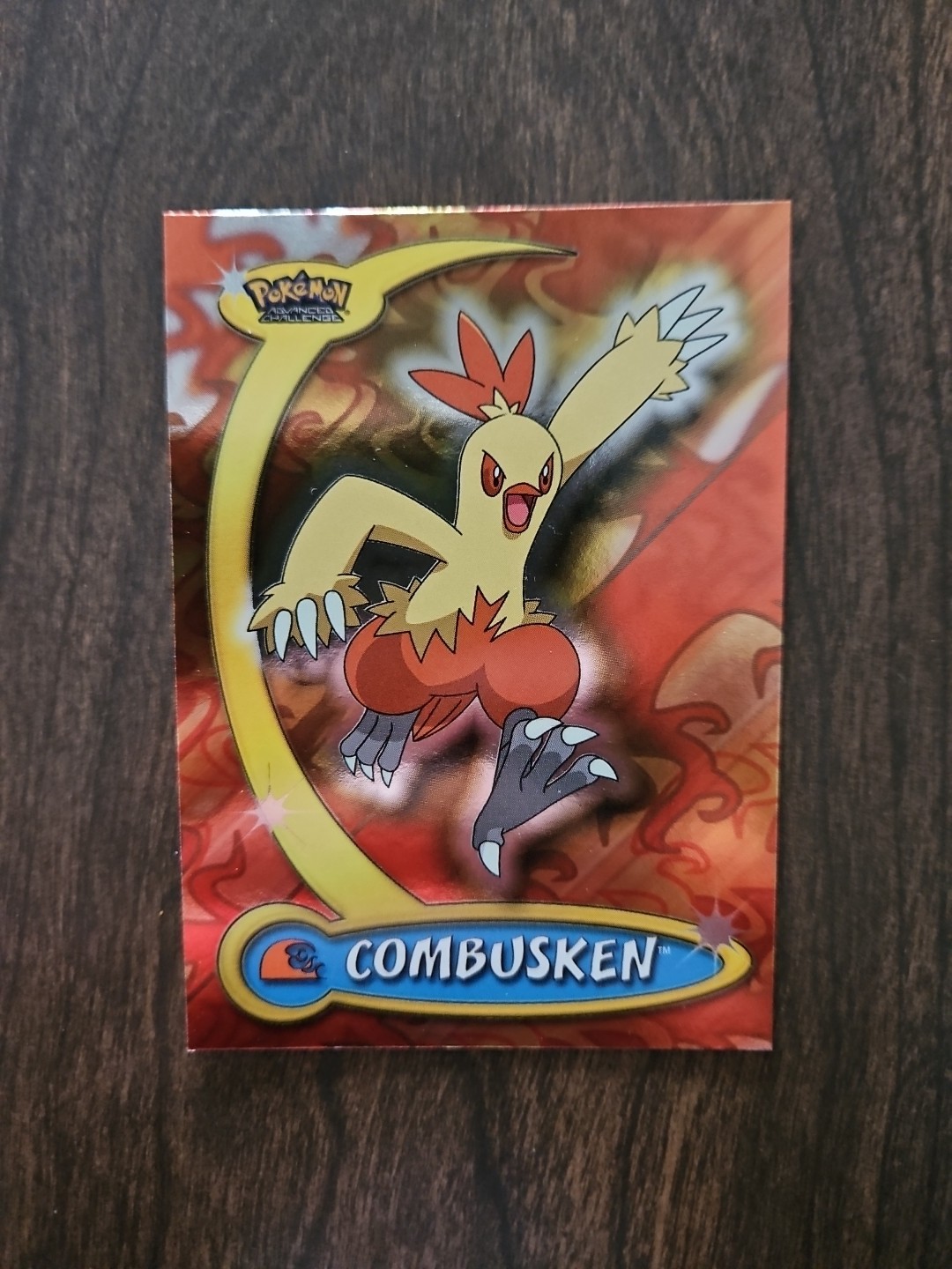 Pokemon Topps Combusken #21 Advanced Challenge Card FOIL