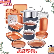 Gotham Steel 20 Piece Nonstick Cookware and Bakeware Set