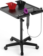TASALON Salon Tray Cart with 2 Magnetic Bowls Rolling Station