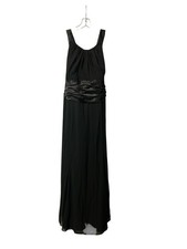 David's Bridal Formal Long Black Sleeveless Chiffon Dress 24 (972)