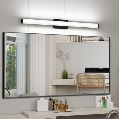 41'' LED Vanity Light Bathroom Mirror Dimmable Fixture Black Wall Bar Lamp 24W