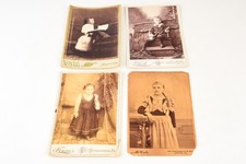 Late 1800s Cabinet Card Albumen Photo 4 x6 - Lot of 4 - Victorian Children V20