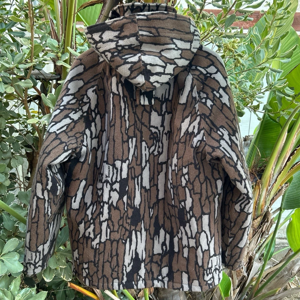 Vintage 90s Cabela’s Gore-Tex Bark Camo Hunting Jacket Made in USA Size S - Image 4 of 4