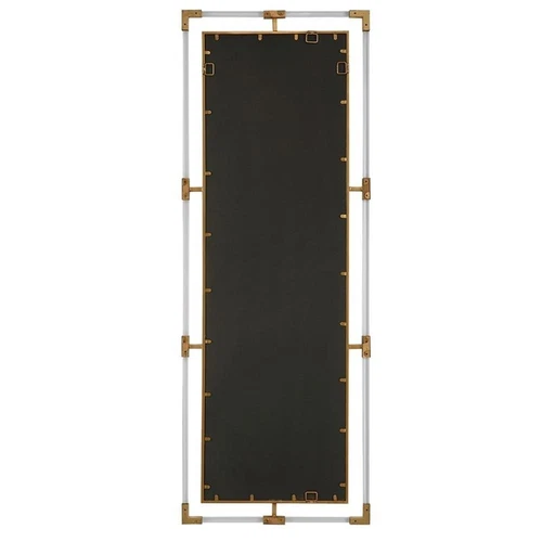 Uttermost Balkan 27.5" Beveled Transitional Metal Tall Mirror in Metallic Gold - Picture 4 of 6