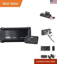 Water-Resistant Bluetooth Marine 4 Channel Class A/B Stereo Amplifier for Boa...