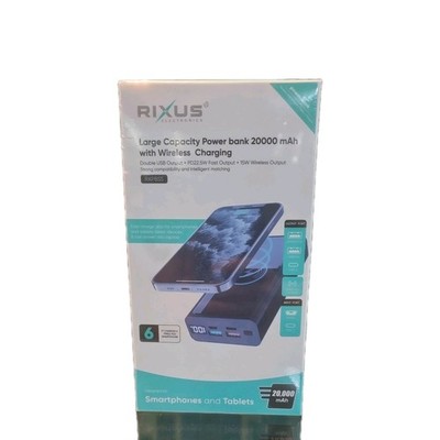 RIXUS RXPB55 Powerbank 20.000 mAh mit PD 22,5 W  Schnellladen für den ganzen Tag
