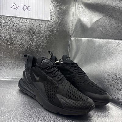 Nike Air Max 270 Triple Black Size 12  Men's Running Training Shoes AH8050-005
