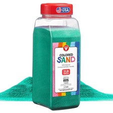 Hygloss Colored Sand for Crafts   3 lb Green Fine Sensory Art Play