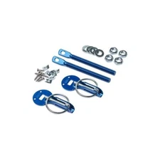 SPARCO 01606AA UNIVERSAL HOOD PIN LATCH RACING LOCK KIT SET PAIR BLUE