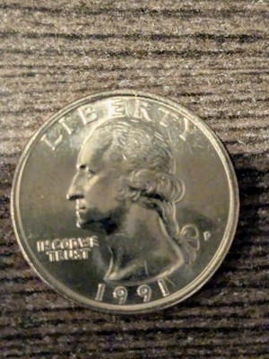 1991-P Washington Quarter BU  Double Die Reverse  New Find!
