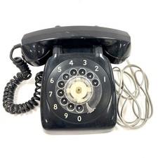 Vintage Automatic Electric, Black Bakelite Rotary Desk Phone - UNTESTED