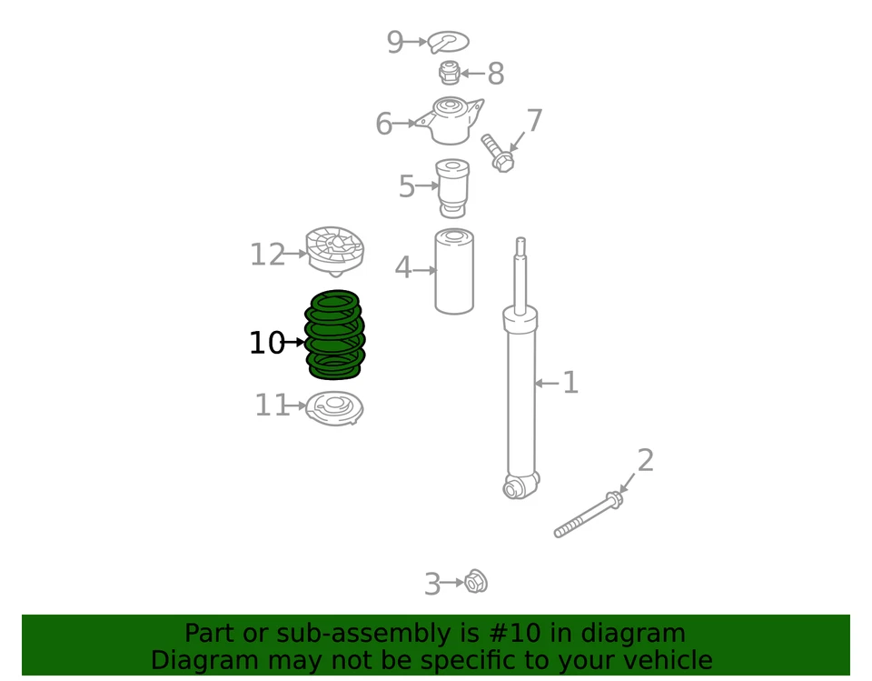 Muelle helicoidal original Audi 8W0-511-115-ES Foto 2 de 2