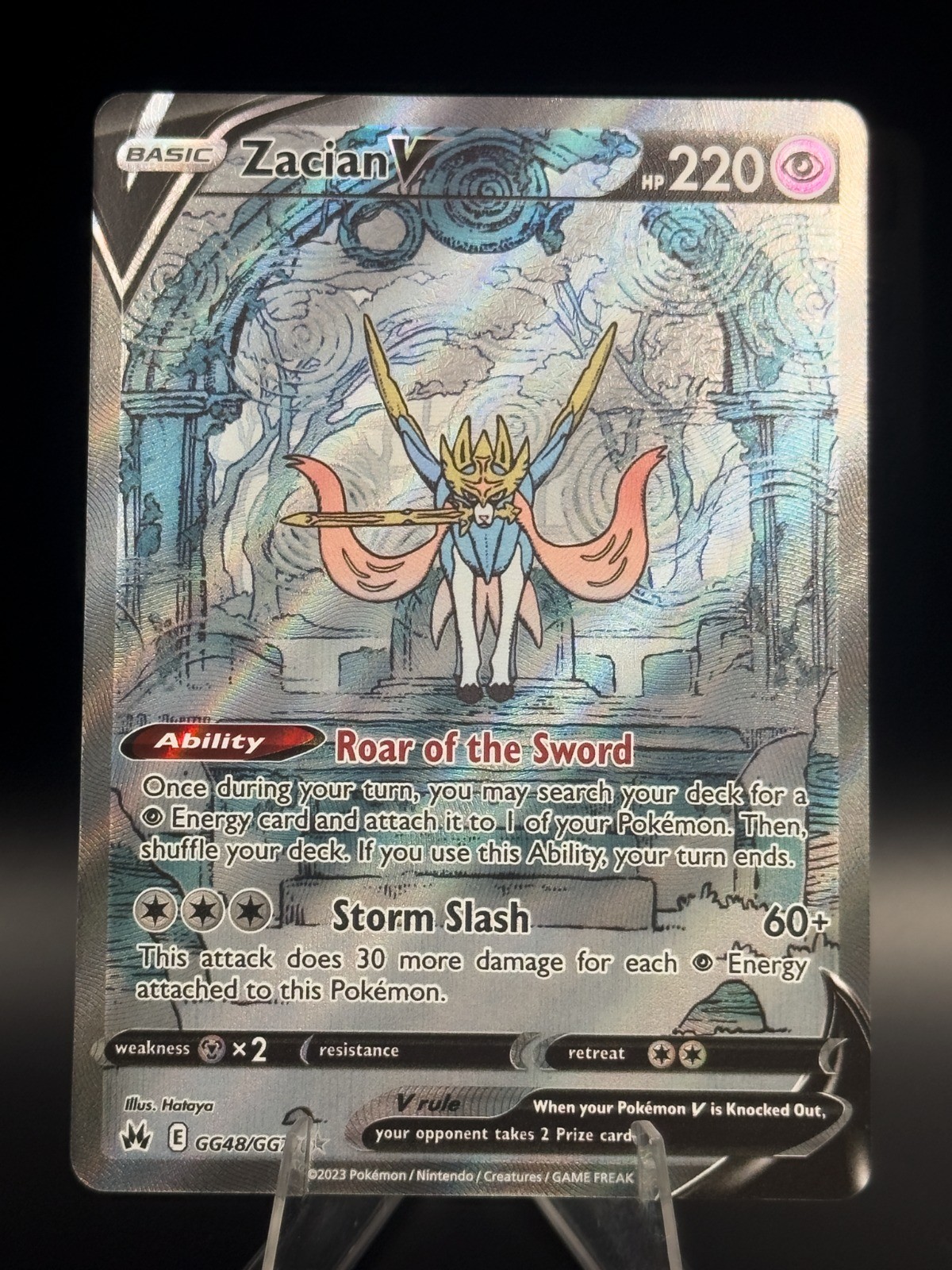 Zacian V GG48/GG70 SWSH: Crown Zenith: Galarian Gallery Holo Pokemon TCG NM