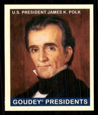 2008 Upper Deck Goudey Mini Red Back SP #246 U.S. President James K. Polk