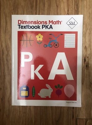 Dimensions Math Textbook Pre-KA | Singapore Math Inc. (Paperback) - Homeschool