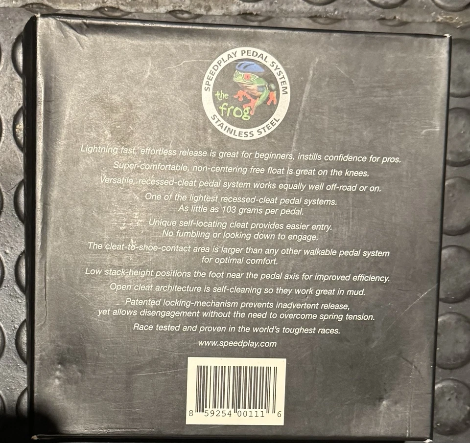 Speedplay The Frog pedals stainless NOS NIB - Imagen 4 de 4