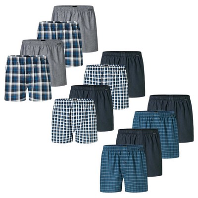SCHIESSER Herren Web-Boxershorts, 4er Pack - Webware, Unterhose, Baumwolle