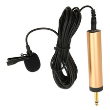 3.5Mm Wired Lavalier Mic 16.4Ft Cable Omnidirectional Condenser Clip On Lapel