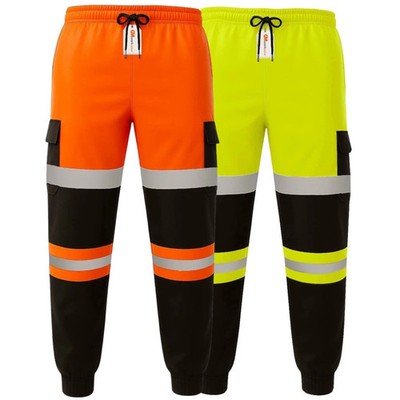 Hi-Vis Pro wasserdichte Thermo-Jogginghose verstärktes Knie Sicherheit Arbeitshose PSA UK