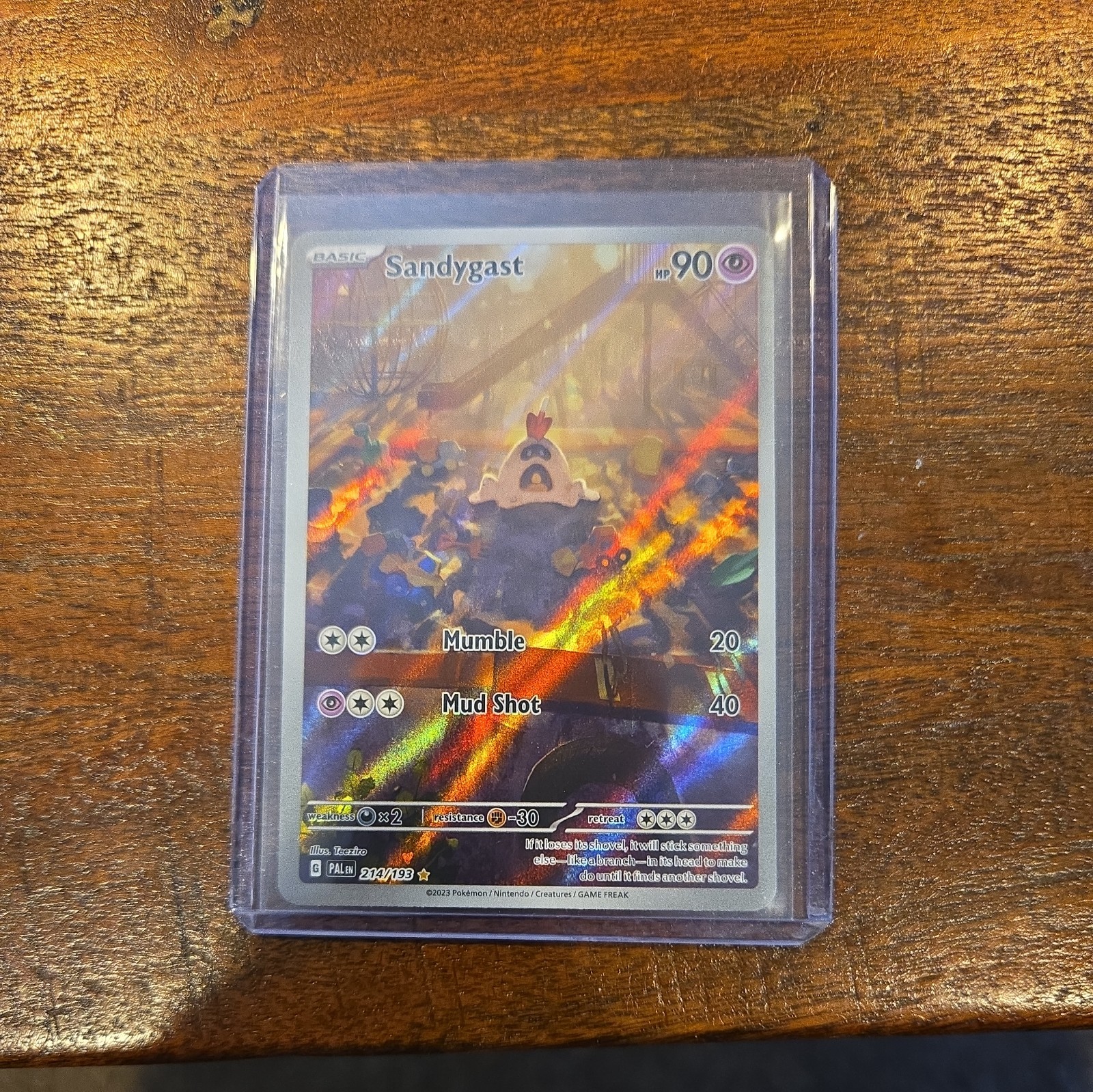 Pokemon TCG - Sandygast - 214/193 SV02: Paldea Evolved - Illustration Rare - NM