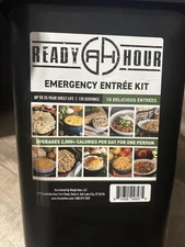 Ready Hour Emergency Entrée Kit • 120 Servings • 10 Meals Survival Food Storage