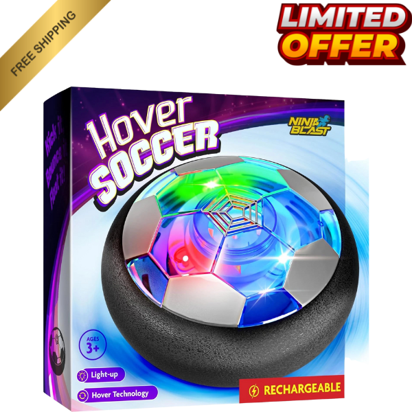 Ninja Blast Hover Soccer Light-Up Ball, Indoor Toy Games Gifts for Birthday, Kid