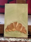 2.5 X 3.5 Original Whimsical Watercolor Croissant — photo 10
