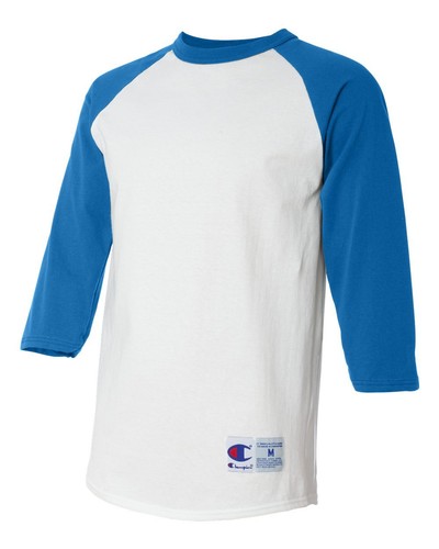 Champion Mens 3/4 Sleeve Raglan Baseball T-Shirt T137 S-3XL CLOSEOUT - Picture 39 of 53