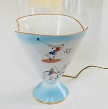 50er Jahre Tischlampe Lampe Lalpa Keramik Eistüten - Tischlampe Mid Century