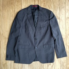 Hugo Boss Sport Coat Men 42R Charcoal Grey 100 Wool Wedding Blazer Light Weight