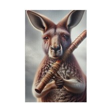 Jigsaw Puzzle, Kangaroo Holding Didjeridoo