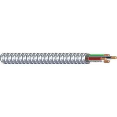 Southwire 69115401 Mc Metal Clad Building Cable, 12 Awg, 3C With Ground,
