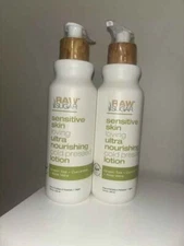 Raw Sugar Green Tea + Cucumber + Aloe Vera Sensitive Skin Lotion - 18 fl oz  X2