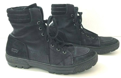 levi's high top canvas shoes