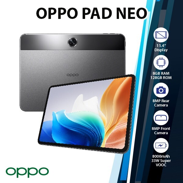 OPPO Pad Neo Bluetooth Octa Core Android PC Tablet (LTE Ver./8GB+