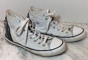 silver chuck taylors