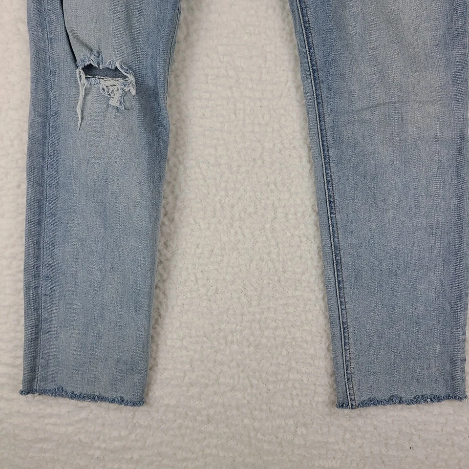 Rag & Bone Jeans Womens 28 Cate Mid Rise Skinny Fray Light Wash Blue - Image 2 of 4