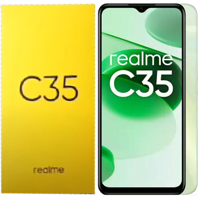 BNIB Realme C35 4G Glowing Green 128GB + 4GB Dual-SIM Factory Unlocked GSM