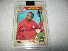 2021 TOPPS ARCHIVES 1987 AS DAVE PARKER SIGNED AUTO #D11/99 CINCINNATI REDS