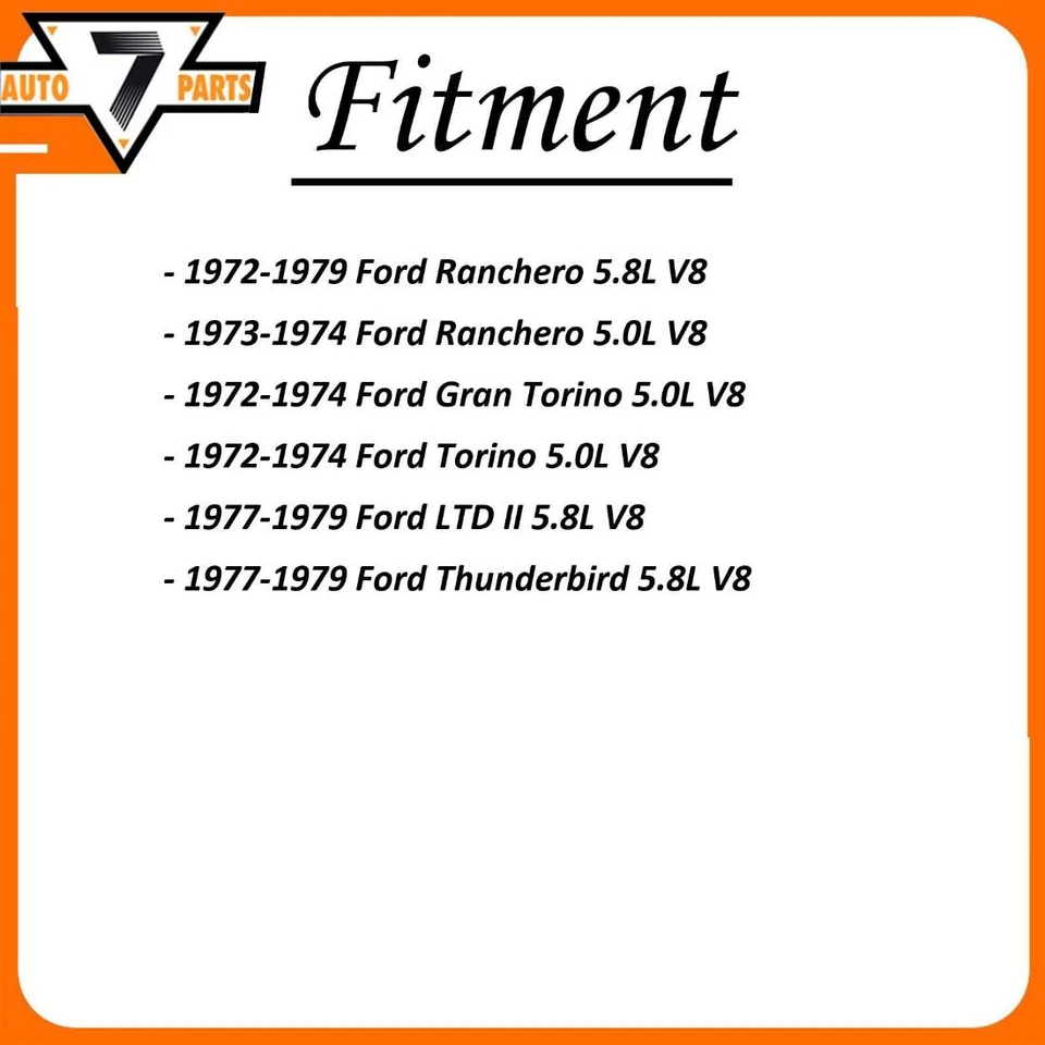 Крепления двигателя передние левые передние правые Westar для Ford Gran Torino 1972-1974 - Изображение 2 из 4
