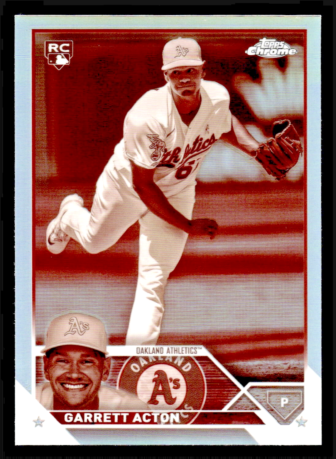 2023 Topps Chrome Update Garrett Acton Rookie Sepia Refractor USC180