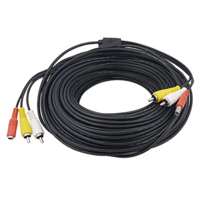 UXCELL 50ft RCA Security Cable BNC Extension Video Wire Cord for CCTV Camera