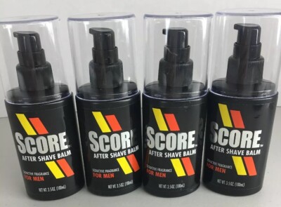 Set/ 4 SCORE Men's After Shave Balm SEDUCTIVE Fragrance Shaving 3.5oz SEXY SMELL