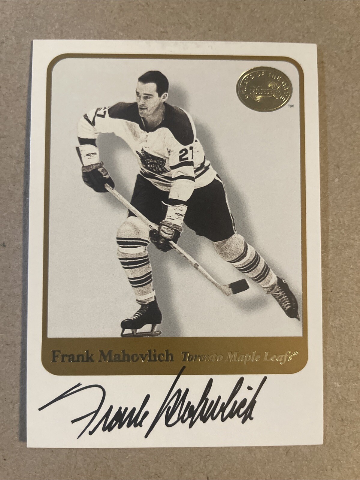 2001-02 Fleer Greats Of The Game Frank Mahovlich Autograph